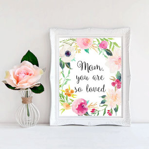 Mothers Day Gift, Mom Wall Art, Mom Poster