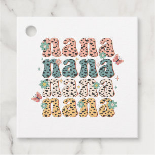 Mother's Day Gift   Nana Flower Favour Tags