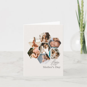 Mother's Day Gift Personalised MOMMY Photo Collage Card