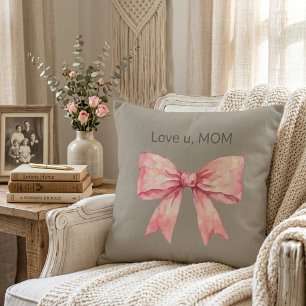 Mothers day gift softThrow Pillow love cosy