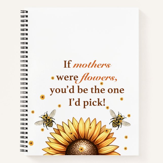 Mother's Day Gift-Spiral Notebook & Sketchbook (Front)