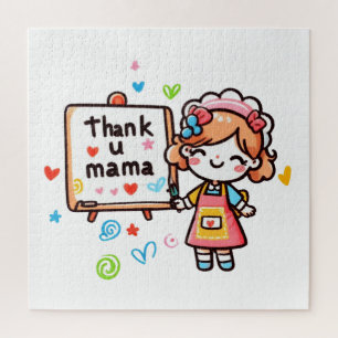 Mother's Day Gift Thank You Mama Jigsaw Puzzle