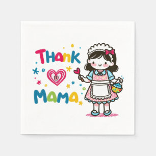 Mother's Day Gift Thank You Mama Napkin
