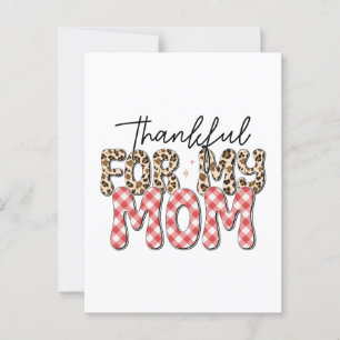 Mother's Day Gift   Thankful For My Mum Postcard