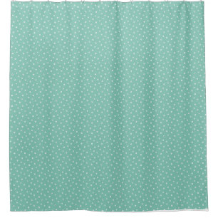 Mother's Day Gift   Tiny Daisies On Mint Shower Curtain