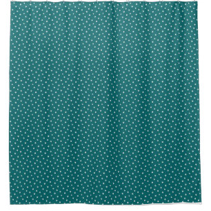 Mother's Day Gift   Tiny Daisies On Teal Shower Curtain