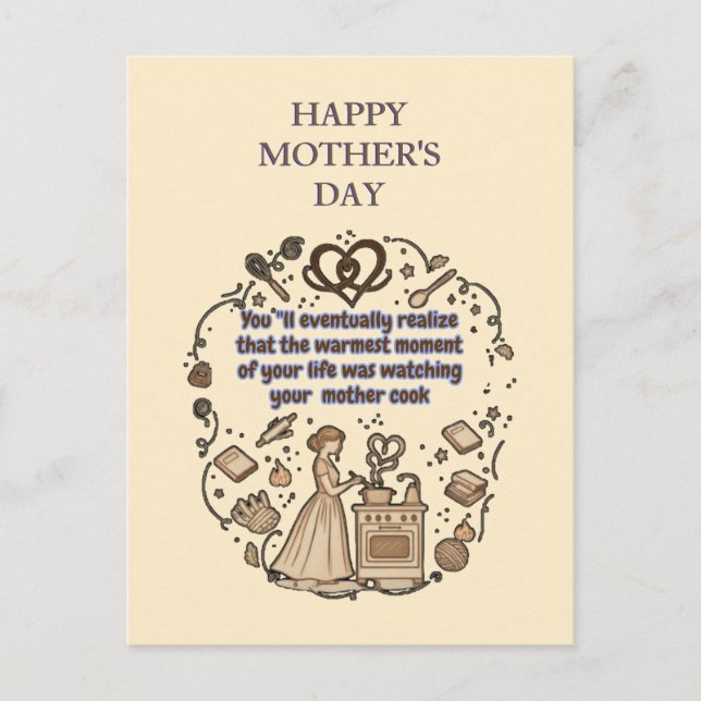 mother's day gifts postcard (Front)