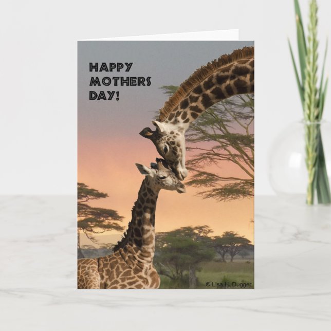 Mother's Day Giraffe Card (Front)
