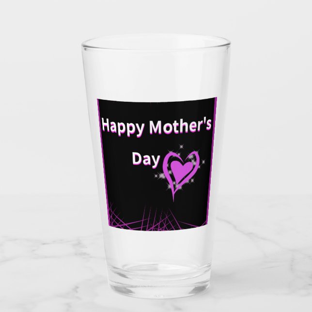 Mother's Day Glass Cup (Front)