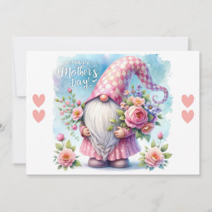 Mother's Day Gnome Love Holiday Card