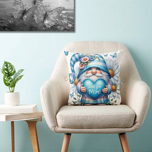 Mother's Day Gnome Throw Pillow
