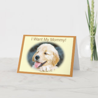 Mother's Day Golden Retriever Card