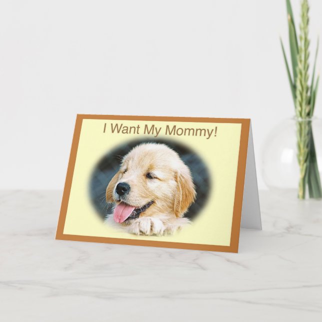 Mother's Day Golden Retriever Card (Front)