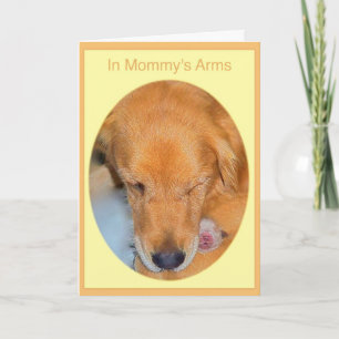 Mother's Day Golden Retriever Card for Mum