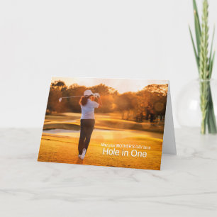 Mother's Day Golfer Golf Sports Theme  Holiday Card