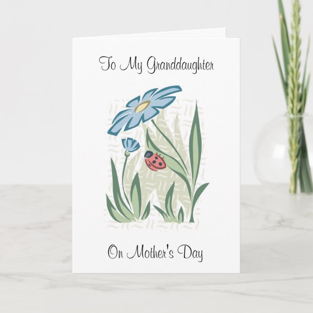 Mother's Day Granddaughter - Greeting Card (Front)