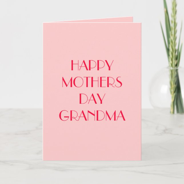 MOTHERS DAY GRANDMA CARDS (Front)
