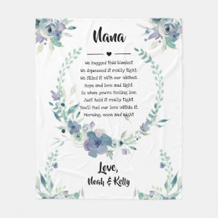 Mother's Day Grandma Grammy Nana from Grandkids Fleece Blanket