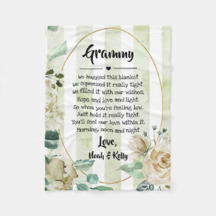 Mother's Day Grandma Grammy Nana from Grandkids Fleece Blanket