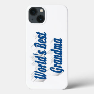 Mothers Day Grandma sea blue typography  iPhone 13 Case