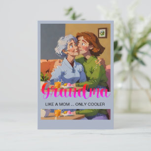Mother's Day Grandma's Thank you card