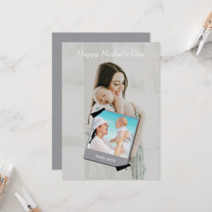 Mother's day greeting card with photo