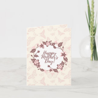 Mother's Day Greetings Card - A6 Card - Floral Car