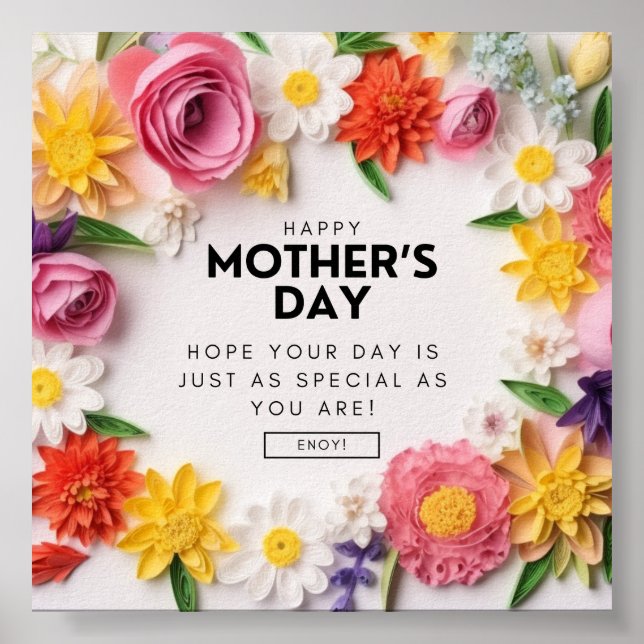 MOTHER'S DAY GREETINGS ONLINE + POSTER (Front)