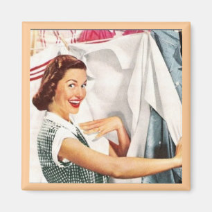 MOTHER'S DAY HAPPY HOUSEWIFE WASH DAY RETRO MAGNET