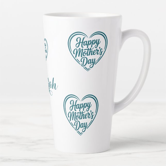 Mothers Day Heart Custom Name Mug (Right)