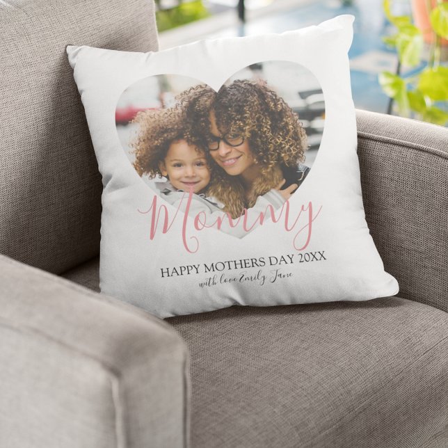 Mothers Day Heart Photo Keepsake  Cushion (Creator Uploaded)