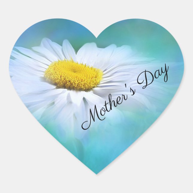 Mother's Day Heart Sticker (Front)