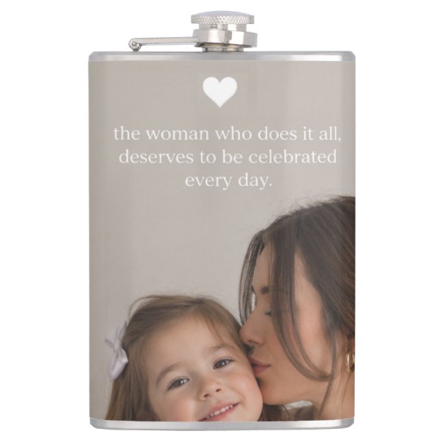 Mother's day  hip flask (Front)