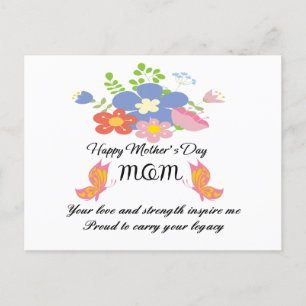 mother's day holiday postcard