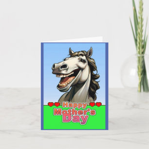 mothers day horse thank you card