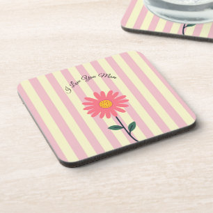 Mothers Day,I Love You Mum,Best Mum Ever, Modern  Coaster
