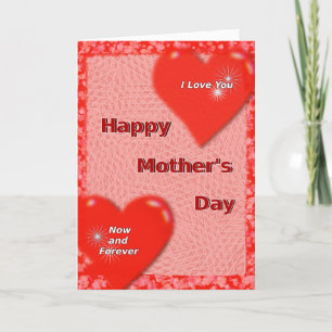 Mother's Day "I love you, now and Forever" Thank You Card