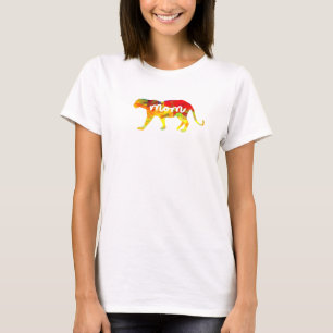 Mothers Day Idea Lion Mother In Heart Mom T-Shirt