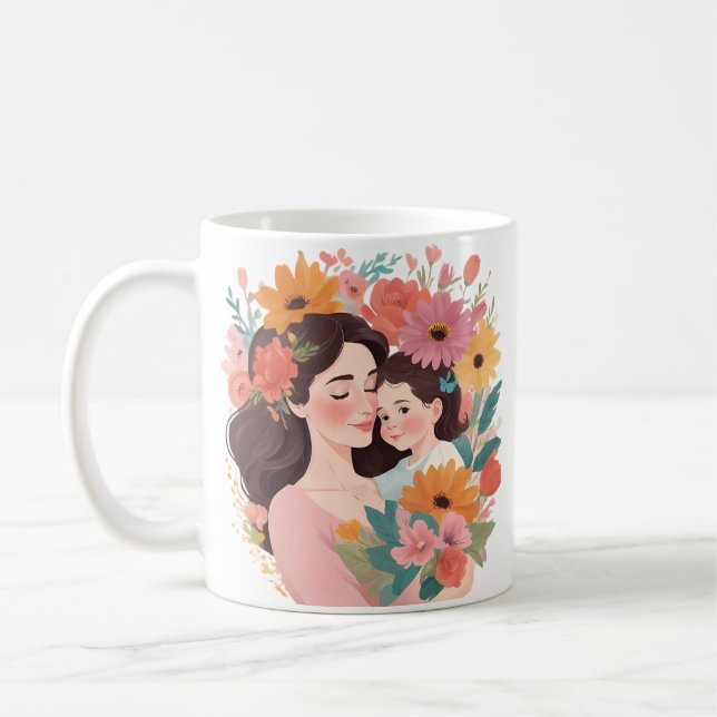 Mothers Day Illustrator Coffee Mug (Left)