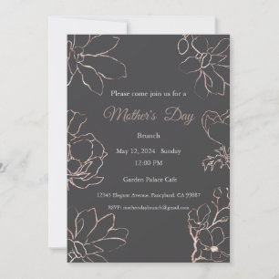 Mother's Day Invitation, Mother's Day Brunch Lunch Invitation