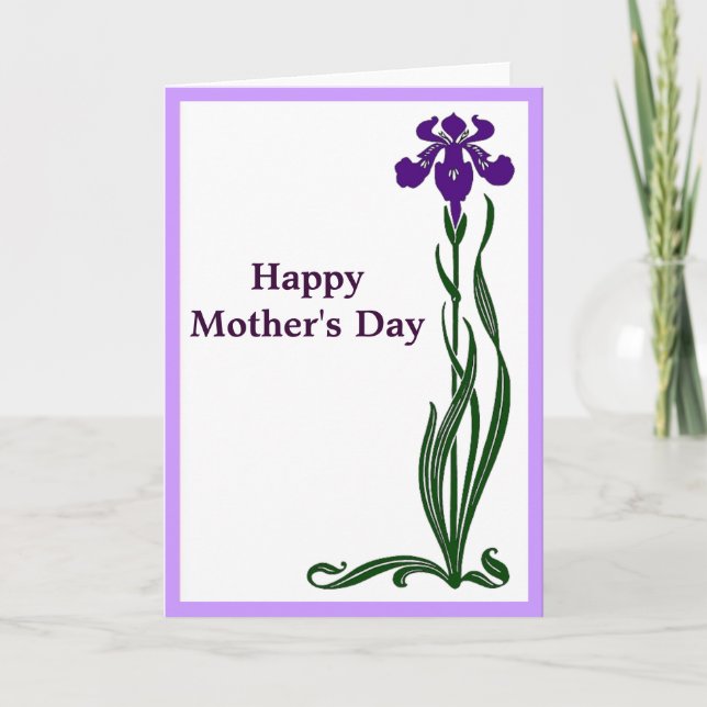 Mother's Day Iris Card (Front)
