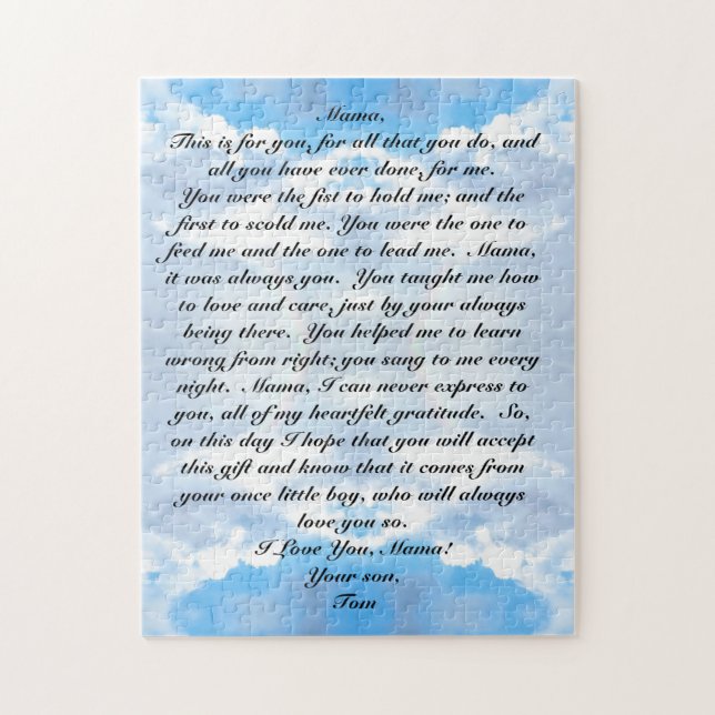 Mother's Day Jigsaw Puzzle (Vertical)
