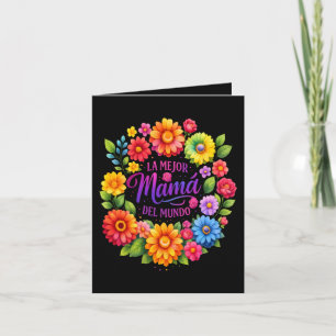 Mothers Day La Mejor Mama Del Mundo Holiday Card