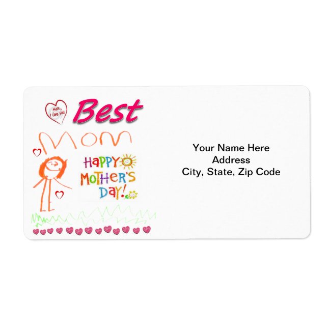 Mother's Day Labels (Front)