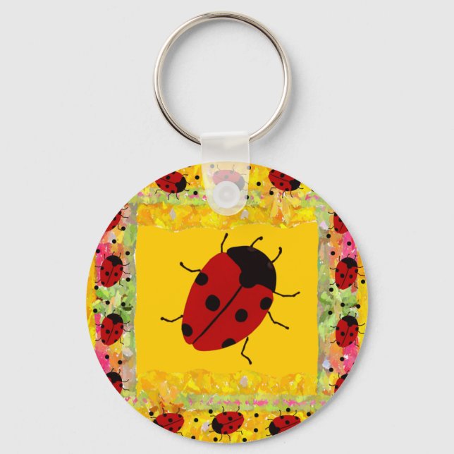 Mother's Day Ladybug Key Ring (Front)