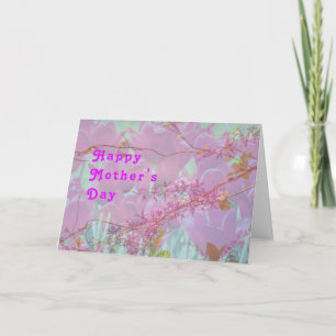 Mother's Day, Lavender Digital Design with Tulips Card