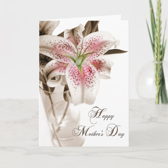 Mother's Day Lily Card (Front)