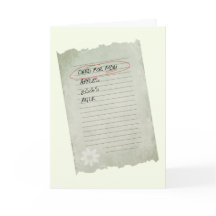 Mother's Day List