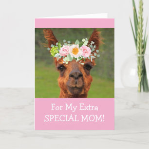Mother's Day Llama Funny Holiday Card