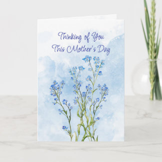 Mother's Day Long Distance Blue Forget-Me-Not  Card